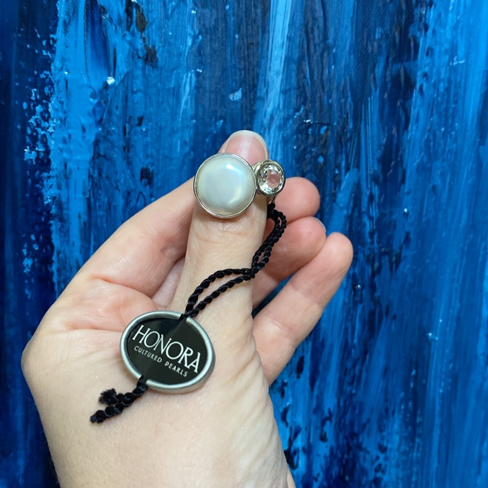 Honora Pearl Crystal Ring